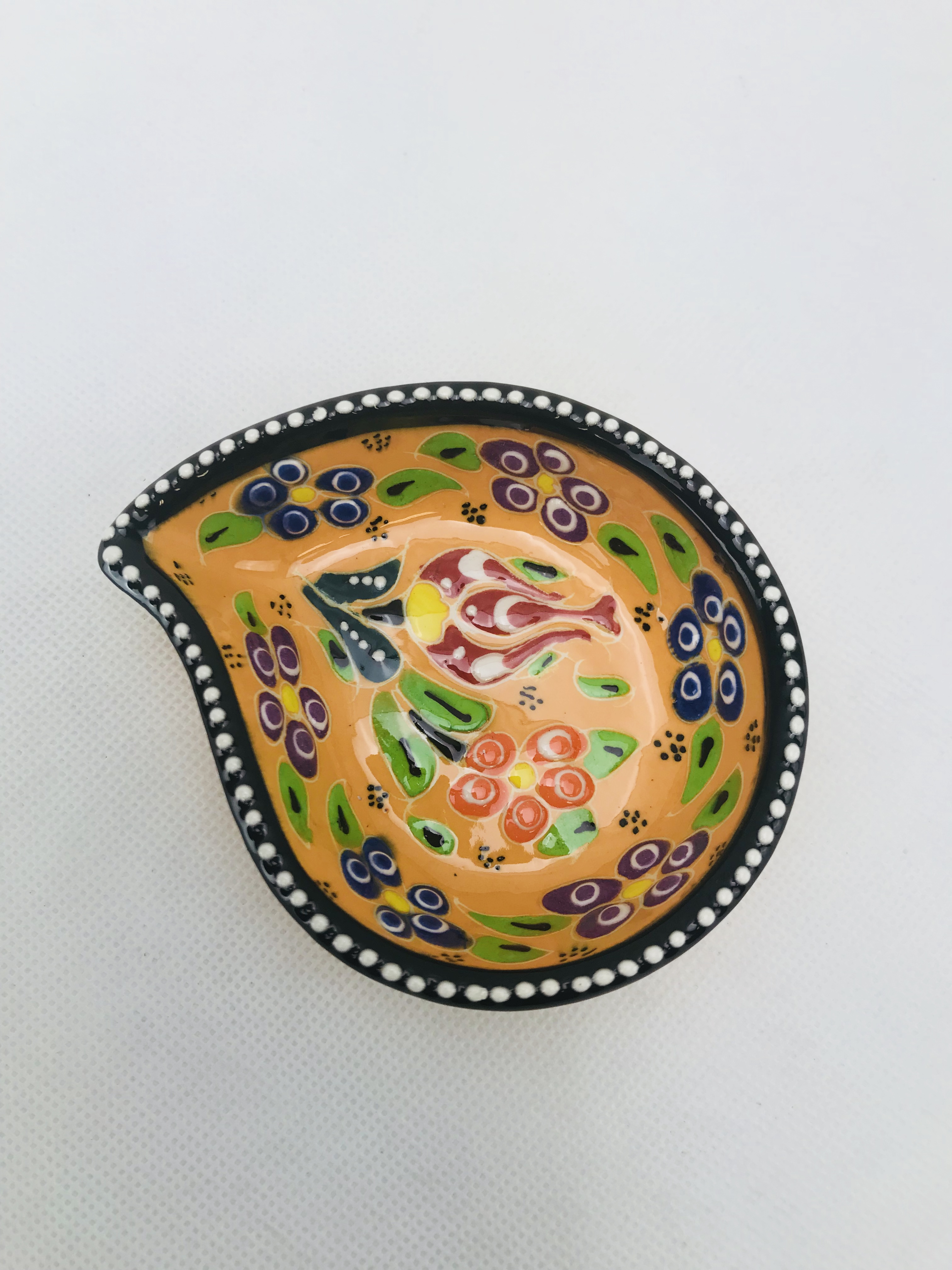 Jewellery,... Snack Traditional Turkish Multicolour Hand Painted Bowl Small